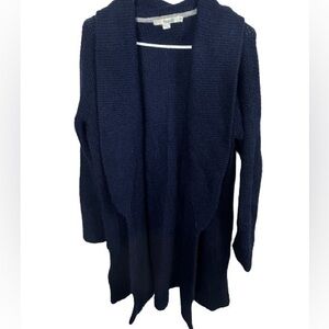 BODEN blue mohair wool‎ blend open front long cardigan